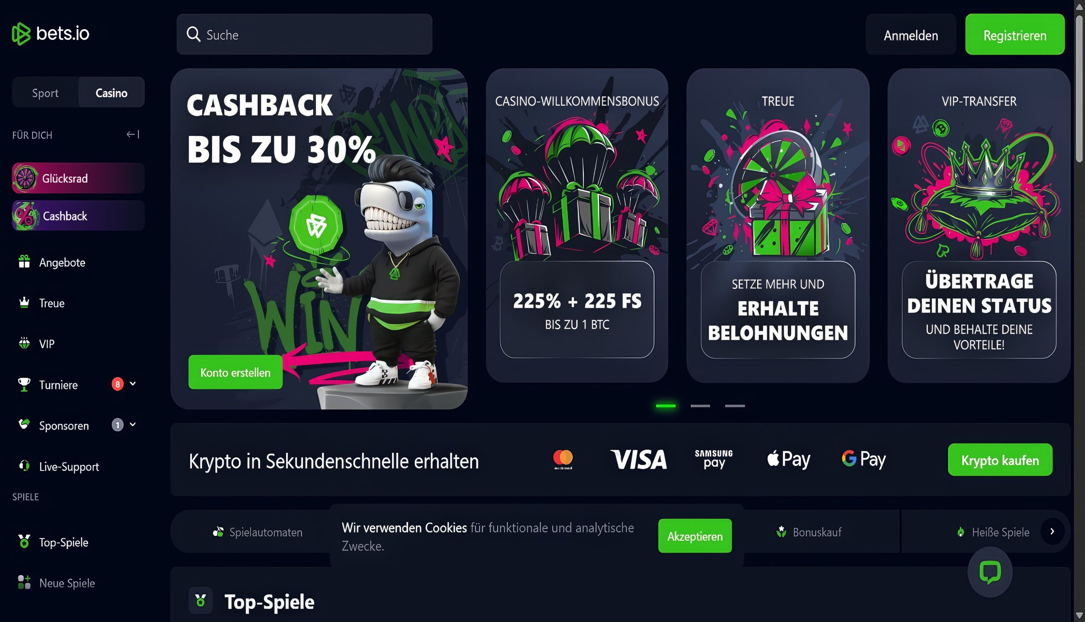 Bets.io desktop screenshot 1